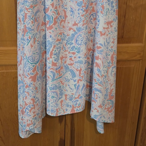 Antibes Blanc Dress Medium Pastel Resort Trapeze Midi Pullover Lilly - Picture 8 of 8